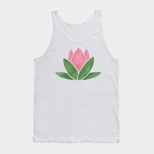 Pink Waterlily Tank Top